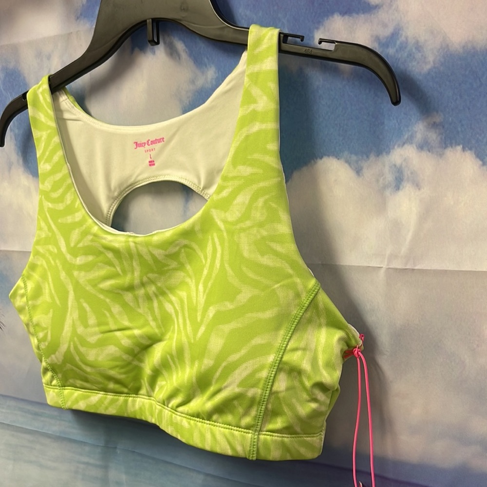 Brand new with tags Woman’s Juicy Couture Sport - Z-pop bra. Size is Large. - Picture 5 of 14